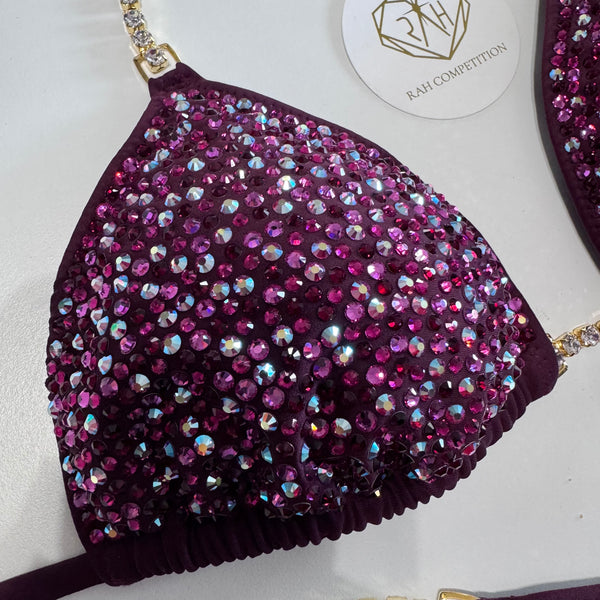 Maroon Competition Bikini