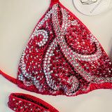 Red Swirl figure suit