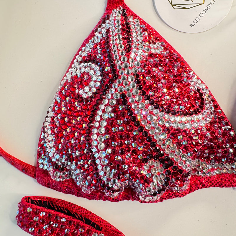 Red Swirl figure suit
