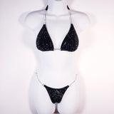 Premade Black competition bikini