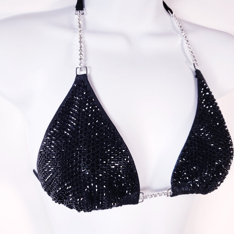 Premade Black competition bikini