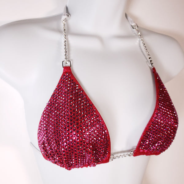 Premade Fuchsia competition bikini