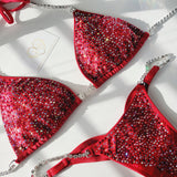 Red Scatter competition bikini
