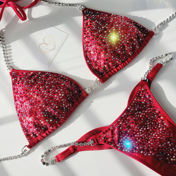 Red Scatter competition bikini