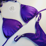 Wellness Purple Sparkle Posing suit