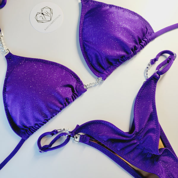Wellness Purple Sparkle Posing suit