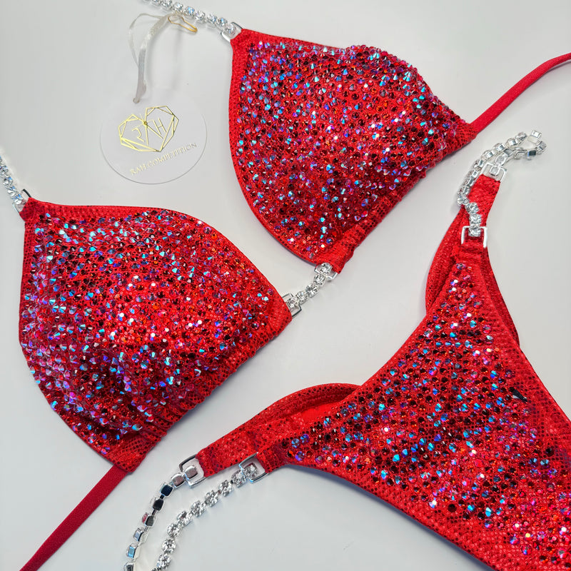 Red ab Scatter Competition Bikini