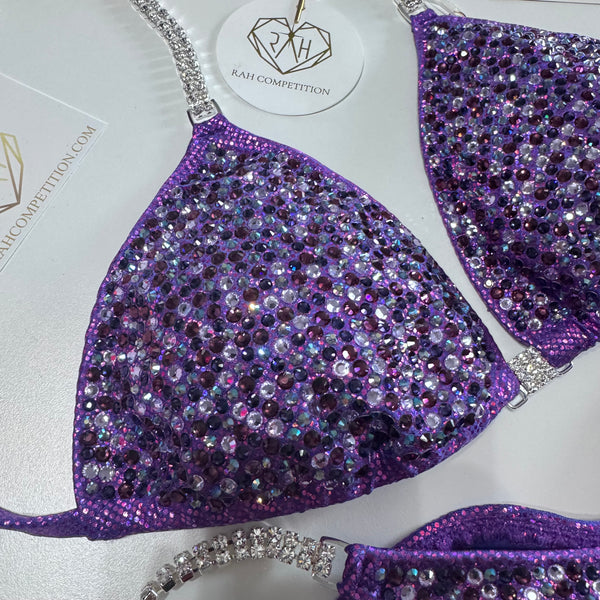 Purple Bliss Sea Scatter Competition Bikini