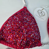 Holo Red Scatter Competition Bikini
