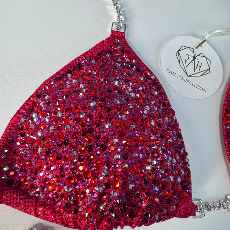Holo Red Scatter Competition Bikini