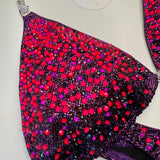 Fuchsia purple Figure suit