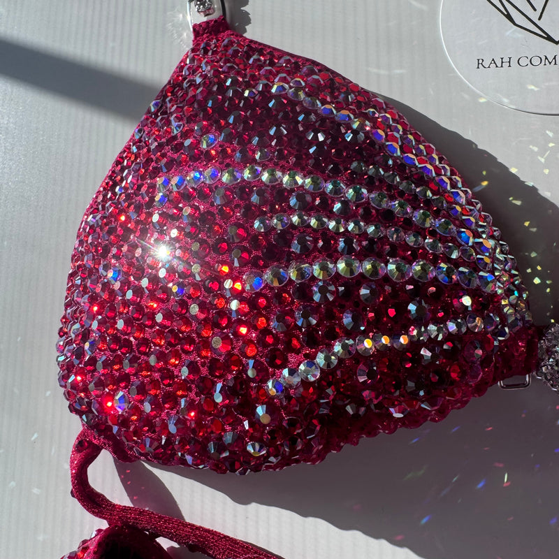 Red Sparkle Figure suit