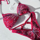 Red Sparkle Figure suit