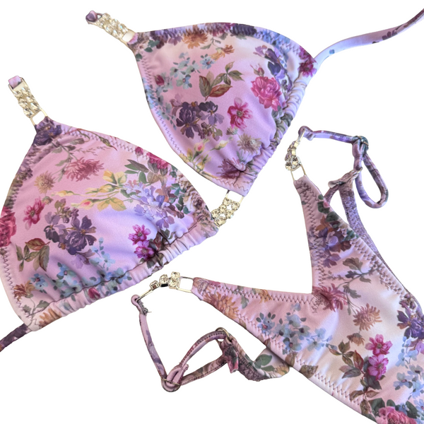 Floral Pastel posing suit