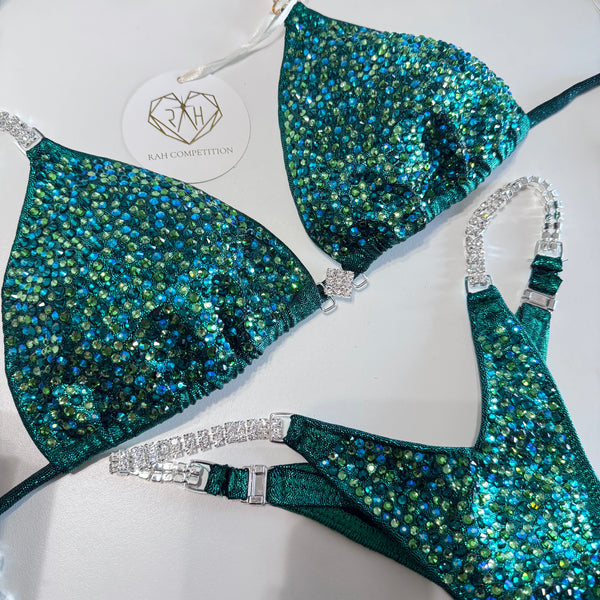 Lt. emerald Competition Bikini