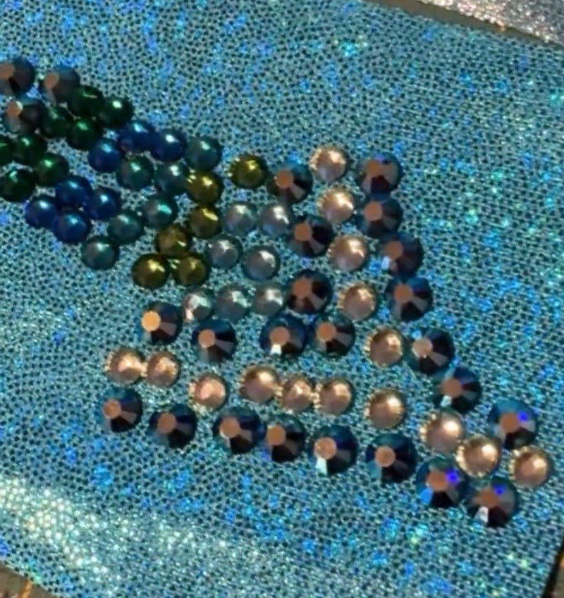 Custom twinkle Lt blue figure suit