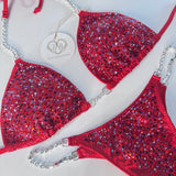 Holo Red Scatter Competition Bikini