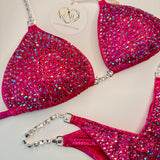 Fuchsia hot pink Scatter Competition Bikini
