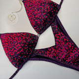 Fuchsia purple Figure suit