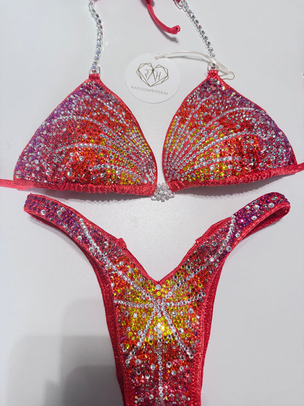Sunset burst scatter figure suit