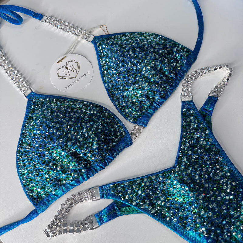Pacific Kelly Blue competition bikini