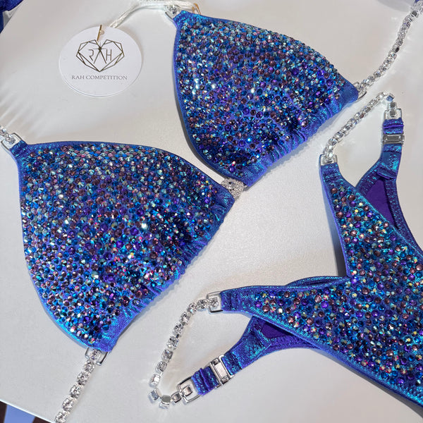 Iridescent purple blue Wellness Bikini