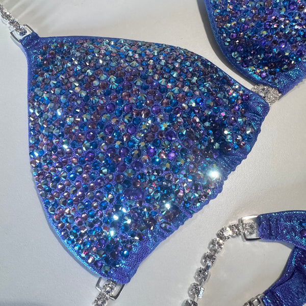 Iridescent purple blue Wellness Bikini