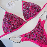 Holo hot pink Competition Bikini