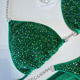 Velvet Kelly Green Competition Bikini