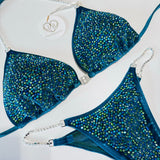 Velvet Teal Scatter Competition Bikini