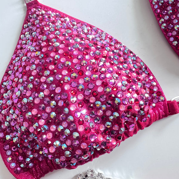 Fuchsia Pink Scatter Competition Bikini