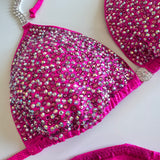 Hot pink scatter figure suit