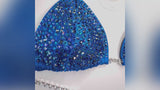 Wellness Royal Blue Scatter Competition Bikini