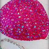 Fuchsia hot pink Scatter Competition Bikini