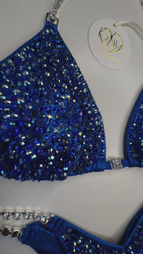 Deep Royal Blue Scatter Competition Bikini