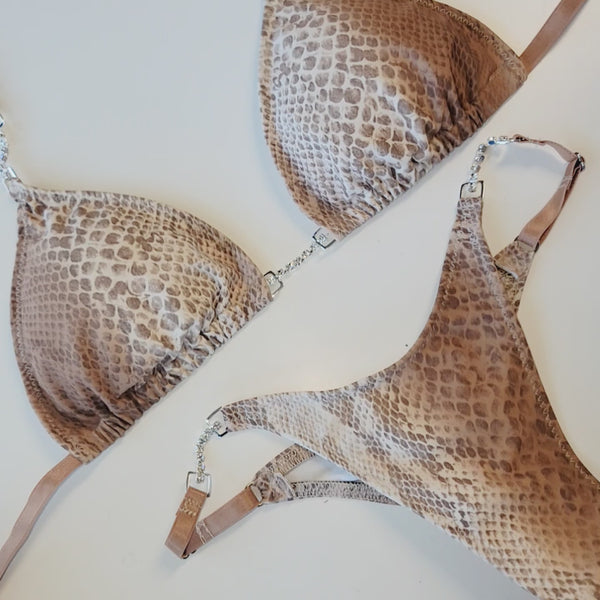 Snakeskin posing suit