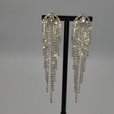 Pyramid Tassel rhinestone Earrings