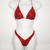 Red Ombre Scatter Wellness Bikini