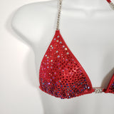 Red Ombre Scatter Wellness Bikini