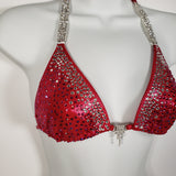 Pink dangle sample Competition Bikini