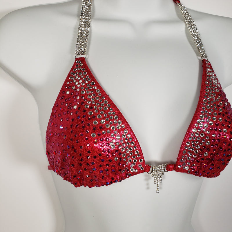 Pink dangle sample Competition Bikini