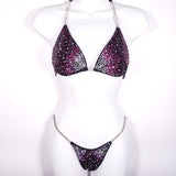 Black Sun Rays Competition Bikini