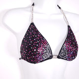 Black Sun Rays Competition Bikini