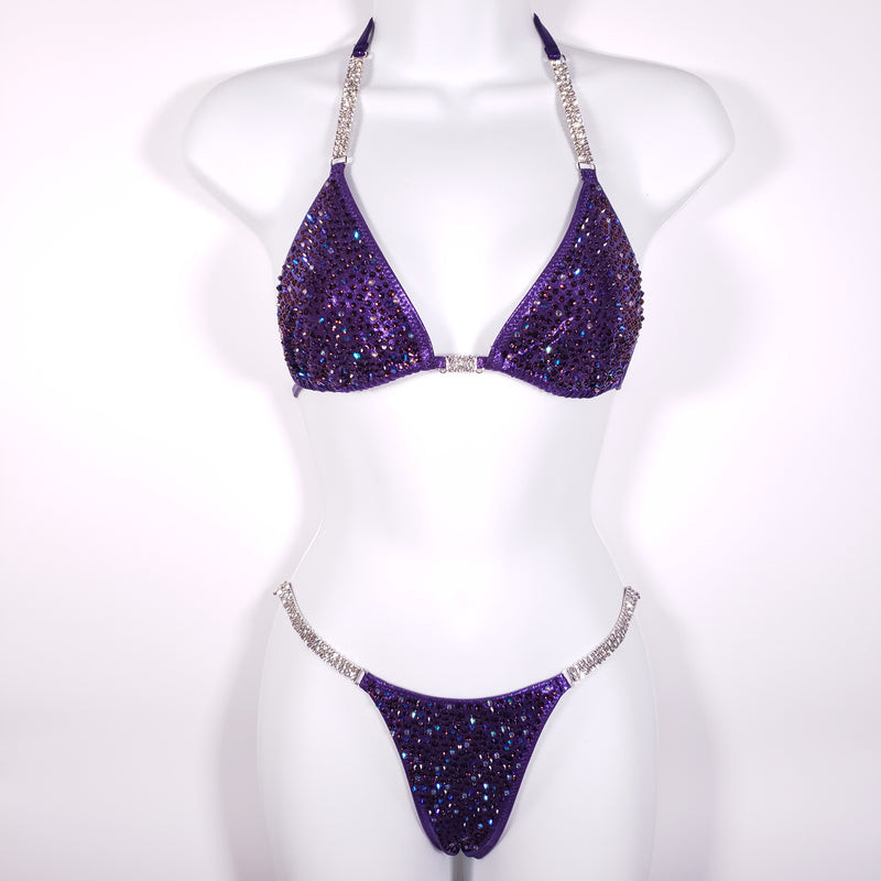 Purple Rain Scatter Competition Bikini