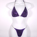 Dark Purple Scatter Competition Bikini