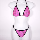 Hot Pink Bandana Posing suit