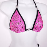 Hot Pink Bandana Posing suit