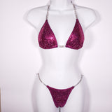 Fuchsia Scatter Competition Bikini