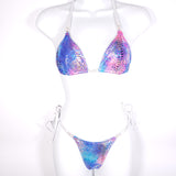 Iridescent Snakeskin Posing suit