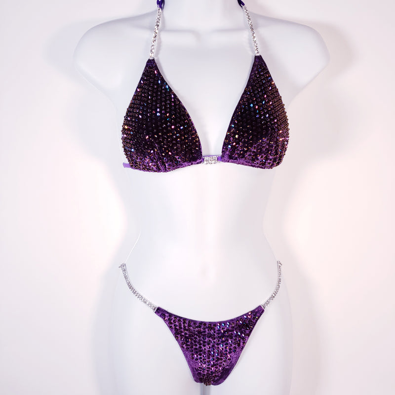 Metallic purple Elite III Competition Bikini